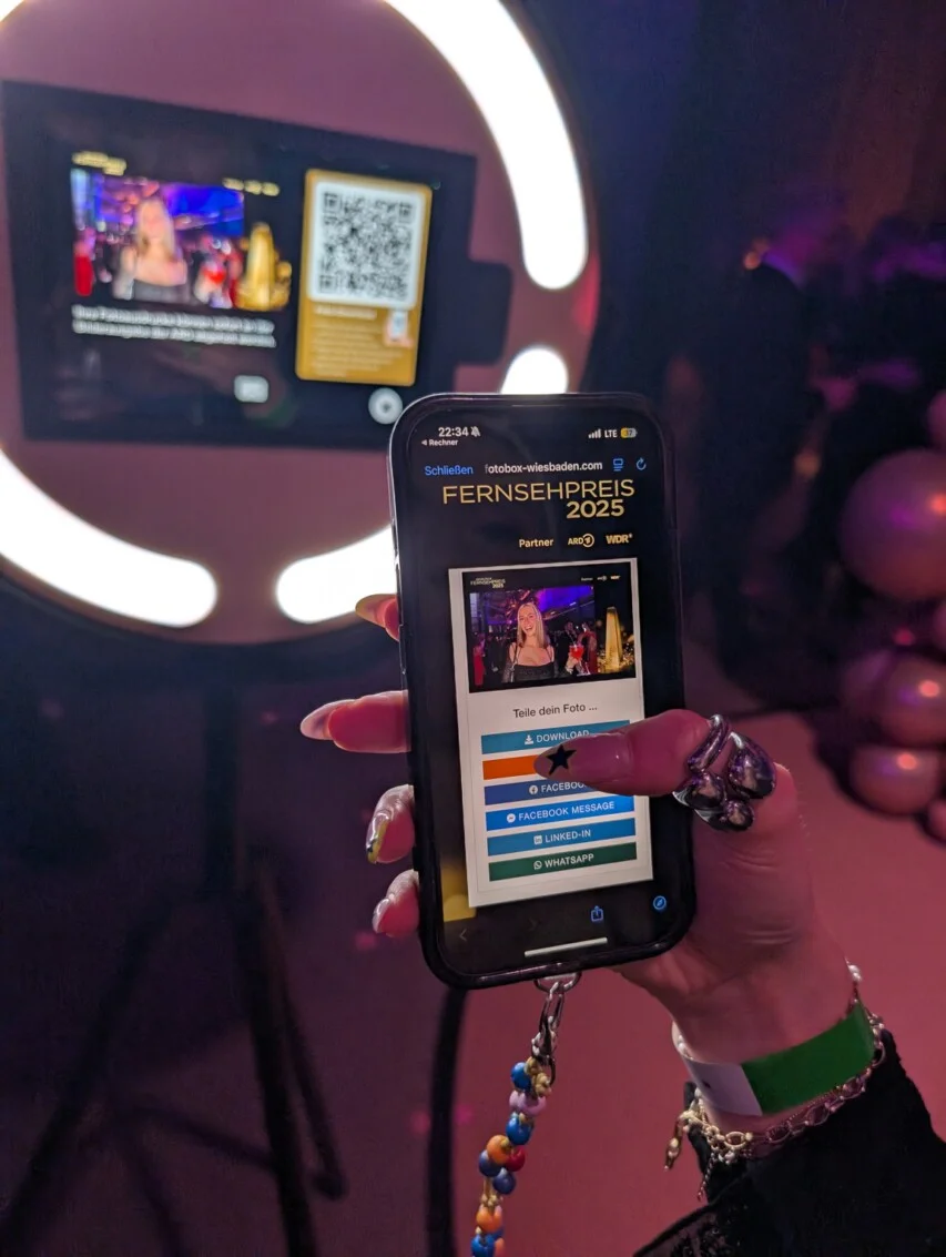 Fotobox Modul 3 auf der Frankfurter Buchmesse mit dem ZDF Mainzelmännchen